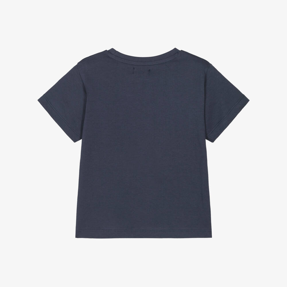 Mayoral-Boys Lenticular Jungle Navy Tee | Childrensalon Outlet