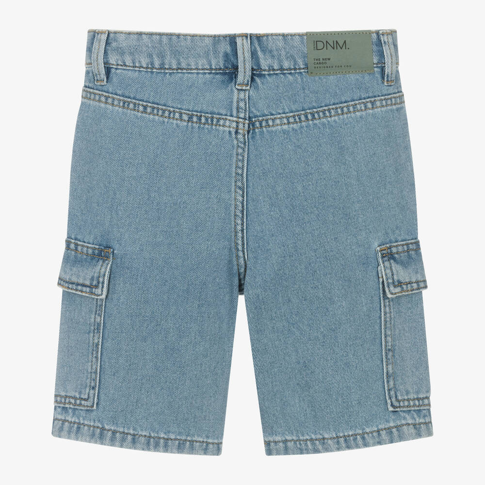 Mayoral Nukutavake-Boys Light Blue Denim Cargo Shorts | Childrensalon Outlet