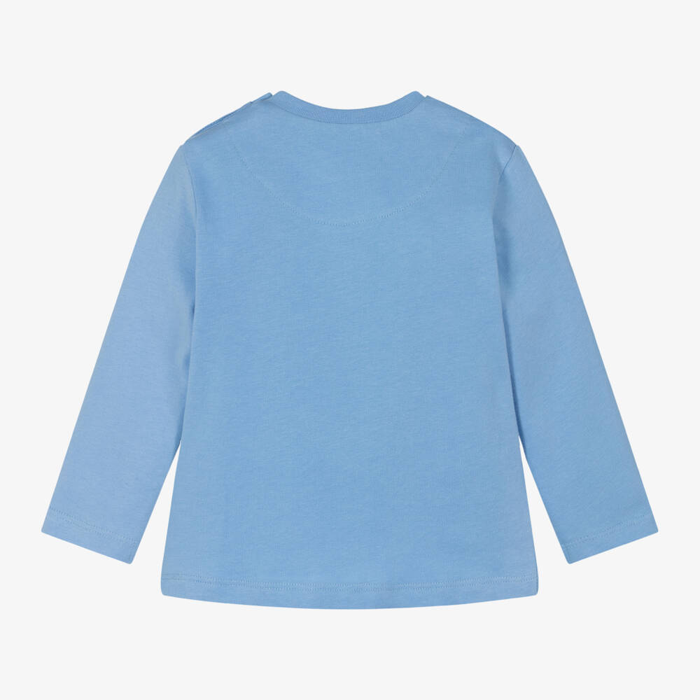 Mayoral-Boys Light Blue Lenticular Tee | Childrensalon Outlet