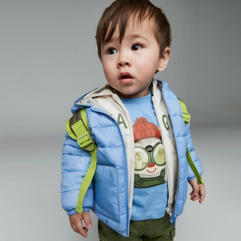 Mayoral-Boys Light Blue Lenticular Tee | Childrensalon Outlet