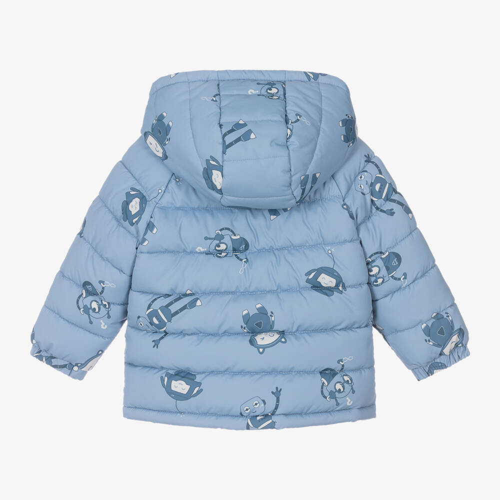 Mayoral-Boys Light Blue Robot Jacket | Childrensalon Outlet