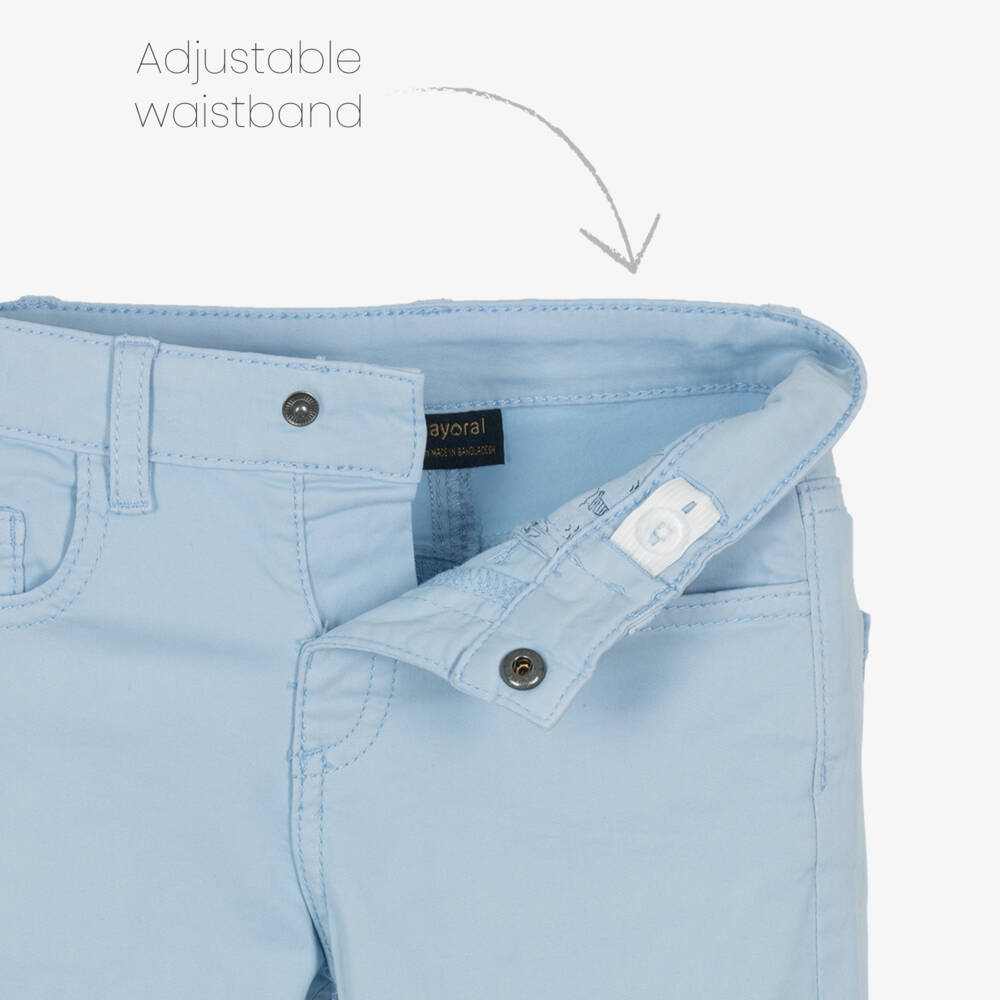 Mayoral-بنطلون تويل أزرق فاتح للأولاد | Childrensalon Outlet