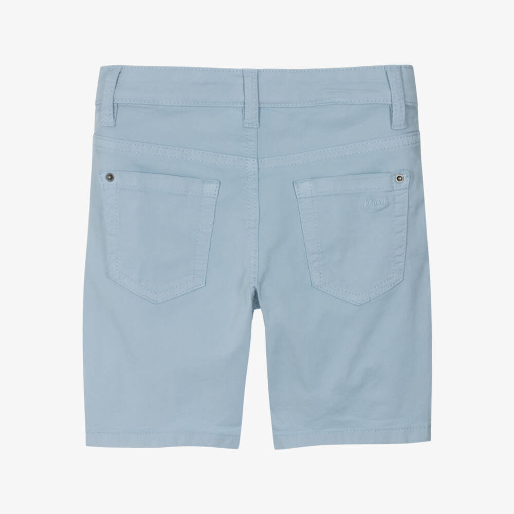 Mayoral-Boys Light Blue Twill Shorts | Childrensalon Outlet