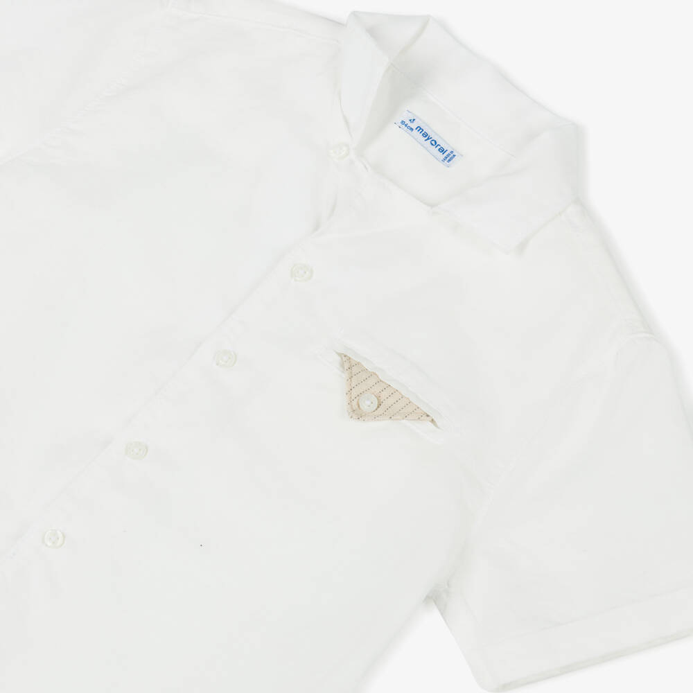 Mayoral-Кремовый комплект из льняной смеси для мальчиков | Childrensalon Outlet