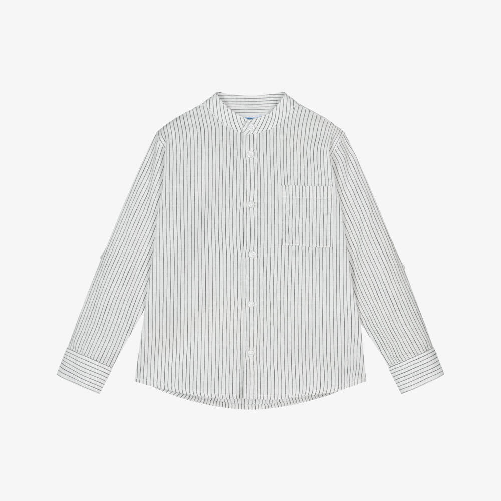 Mayoral-Boys Light & Dark Stripe Top | Childrensalon Outlet