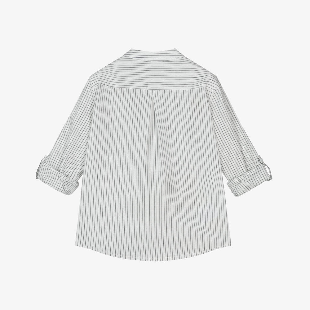 Mayoral-Boys Light & Dark Stripe Top | Childrensalon Outlet