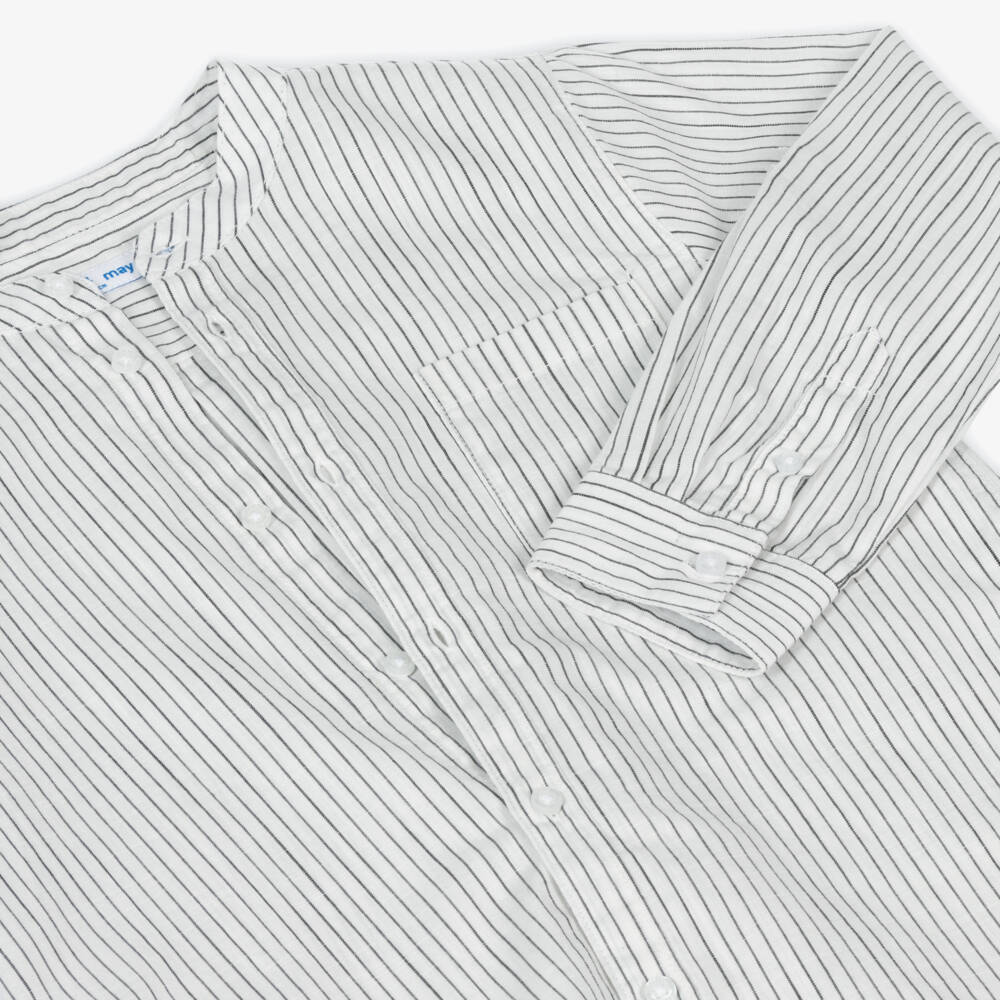 Mayoral-Boys Light & Dark Stripe Top | Childrensalon Outlet