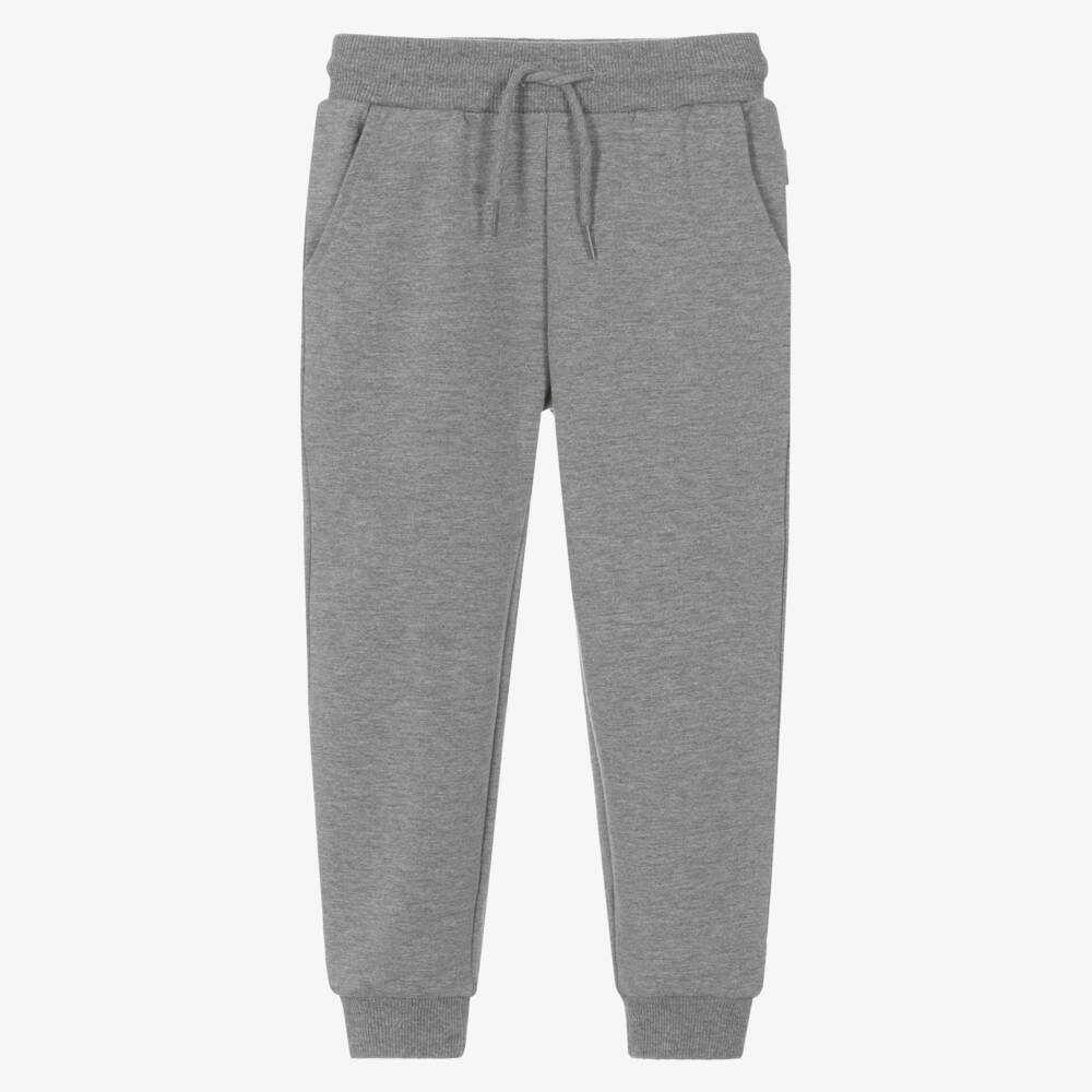 Mayoral-Boys Light Grey Cotton Jersey Joggers | Childrensalon Outlet