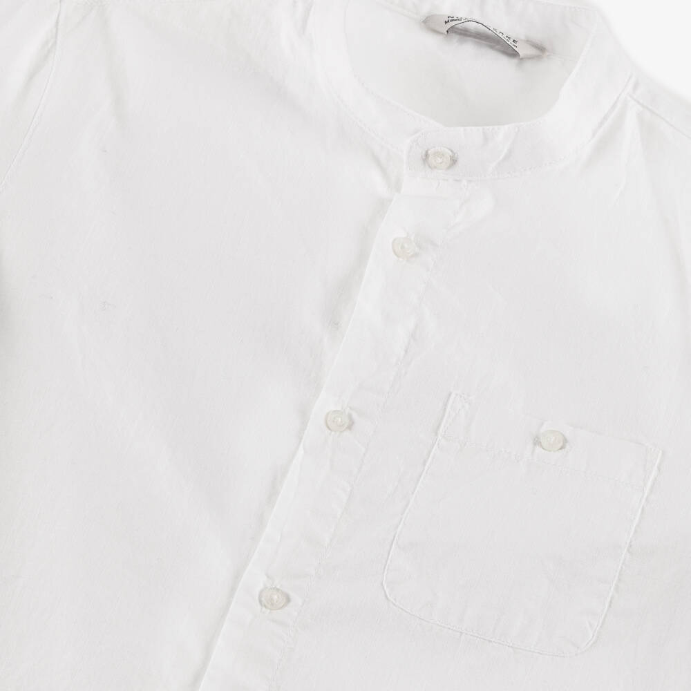 Mayoral Nukutavake-قميص قطني خفيف أبيض للأولاد | Childrensalon Outlet