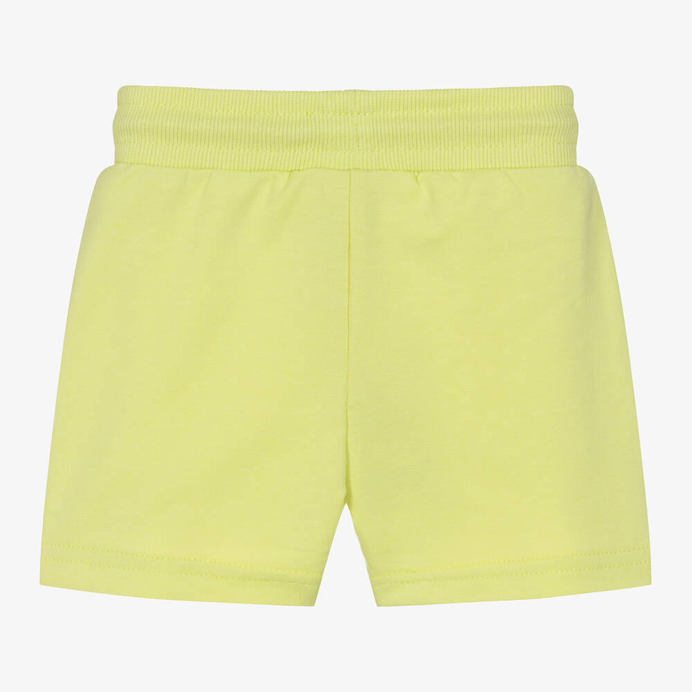 Mayoral-Boys Lime Green Cotton Jersey Shorts | Childrensalon Outlet