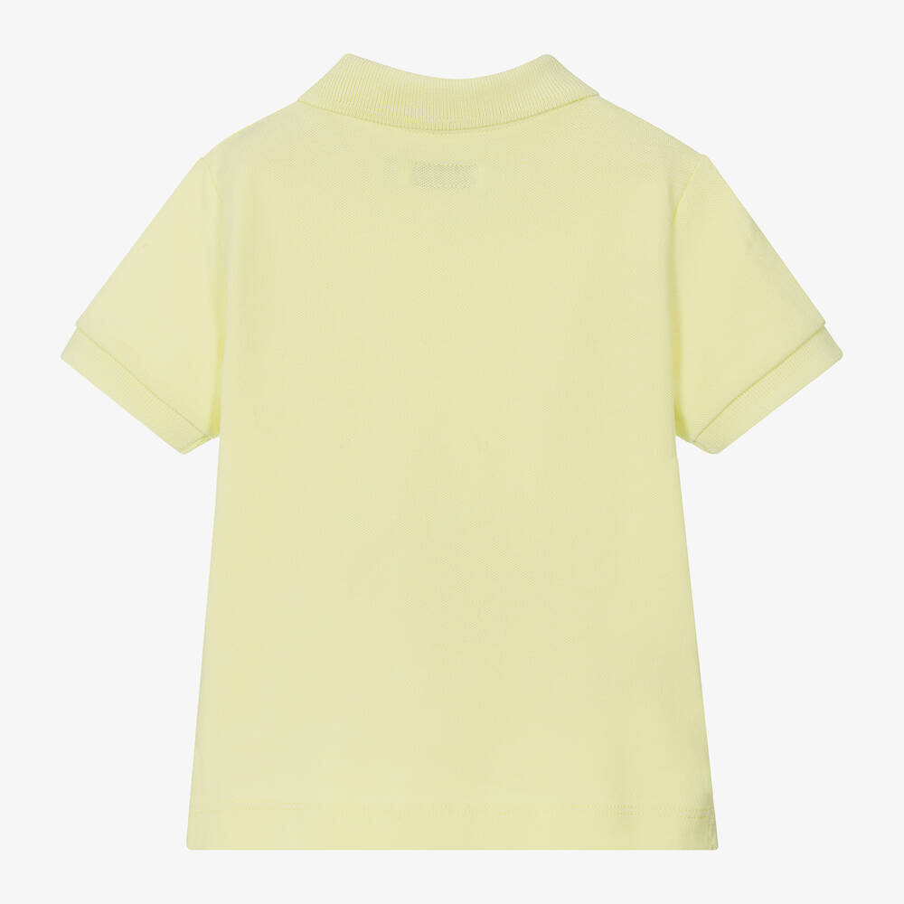 Mayoral-Boys Lime Green Cotton Piqué Polo Shirt | Childrensalon Outlet