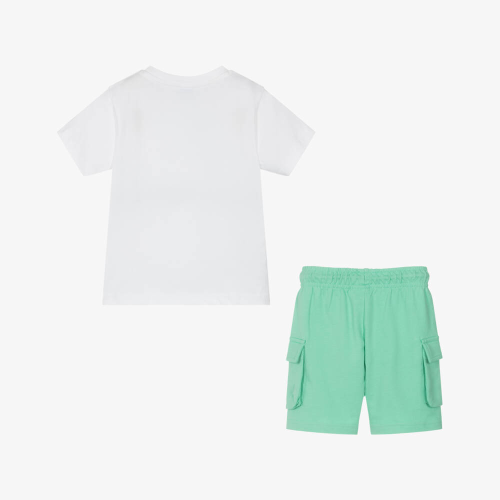 Mayoral-Boys Lush Green Cotton Ensemble | Childrensalon Outlet