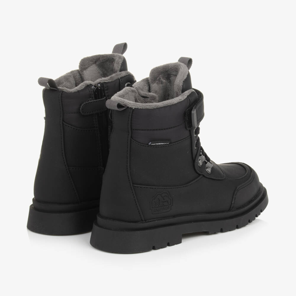 Mayoral-Boys Matte Black Weatherproof Booties | Childrensalon Outlet