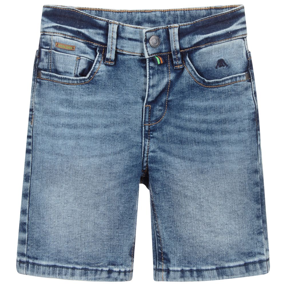 Mayoral - Boys Mid-Blue Denim Shorts | Childrensalon Outlet