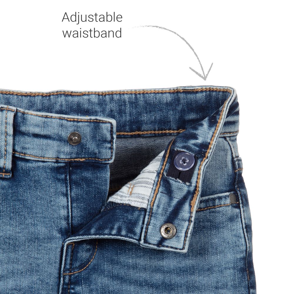 Mayoral-Boys Mid-Blue Denim Shorts | Childrensalon Outlet