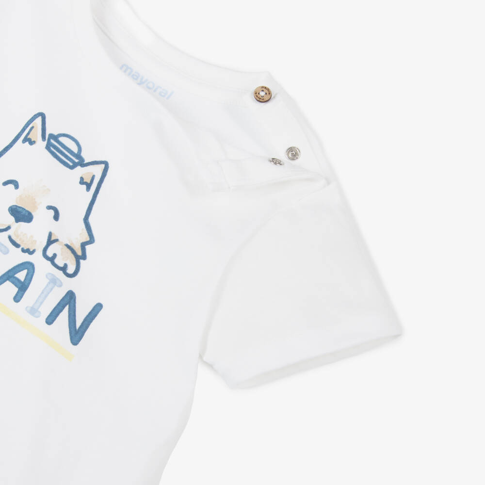 Mayoral-Boys Nautical Blue Cotton Trio Set | Childrensalon Outlet