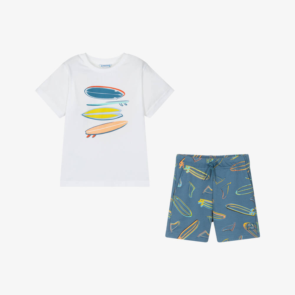 Mayoral-Морской хлопковый комплект для мальчиков | Childrensalon Outlet