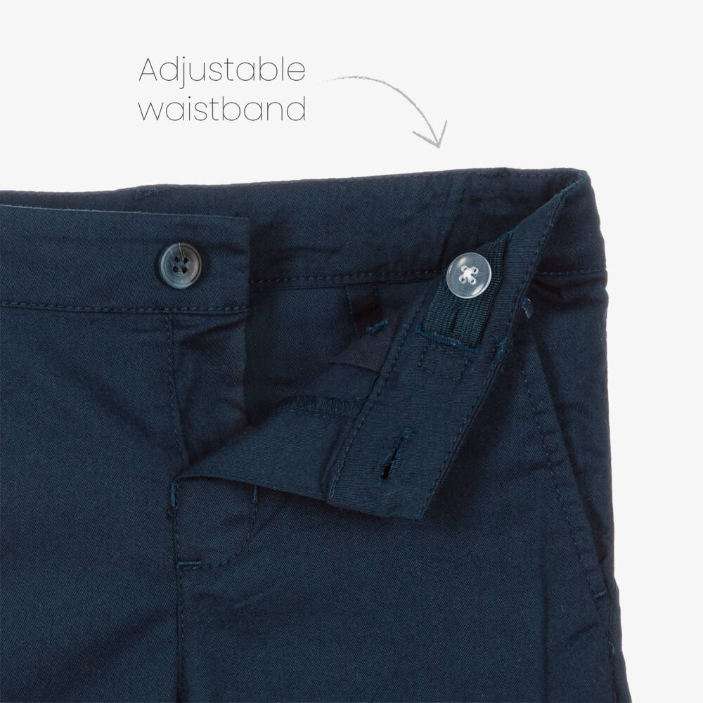 Mayoral-Boys Nautical Striped Cotton Ensemble | Childrensalon Outlet