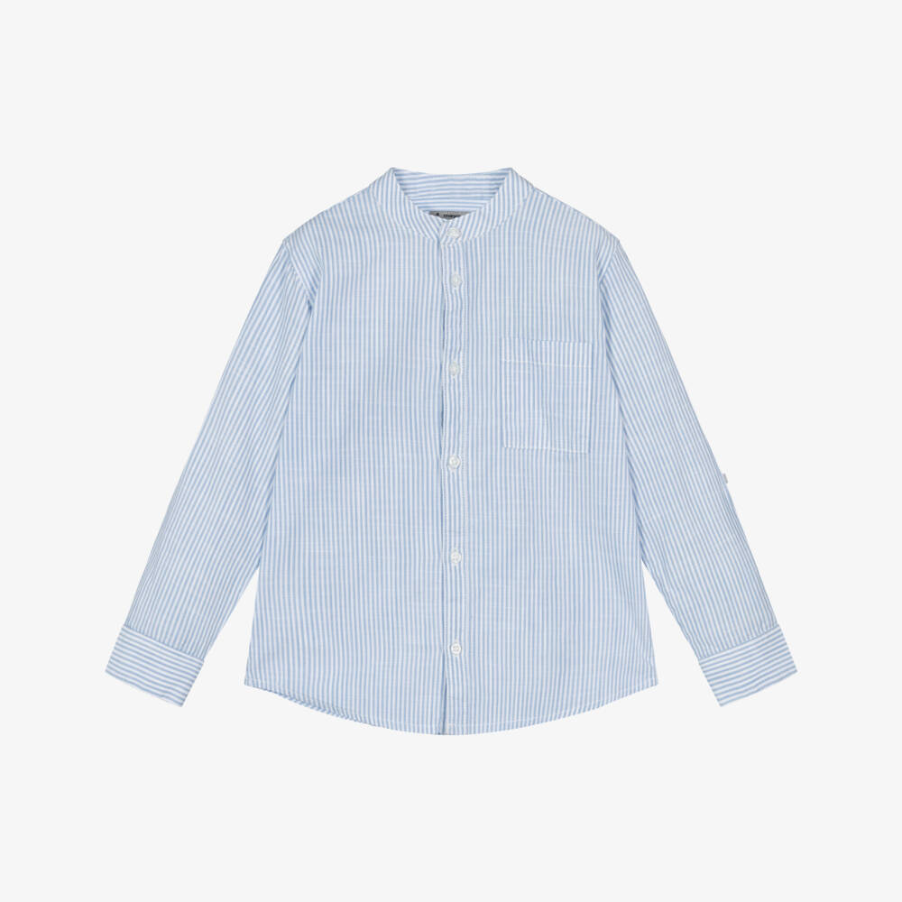 Mayoral-Boys Nautical Striped Cotton Top | Childrensalon Outlet