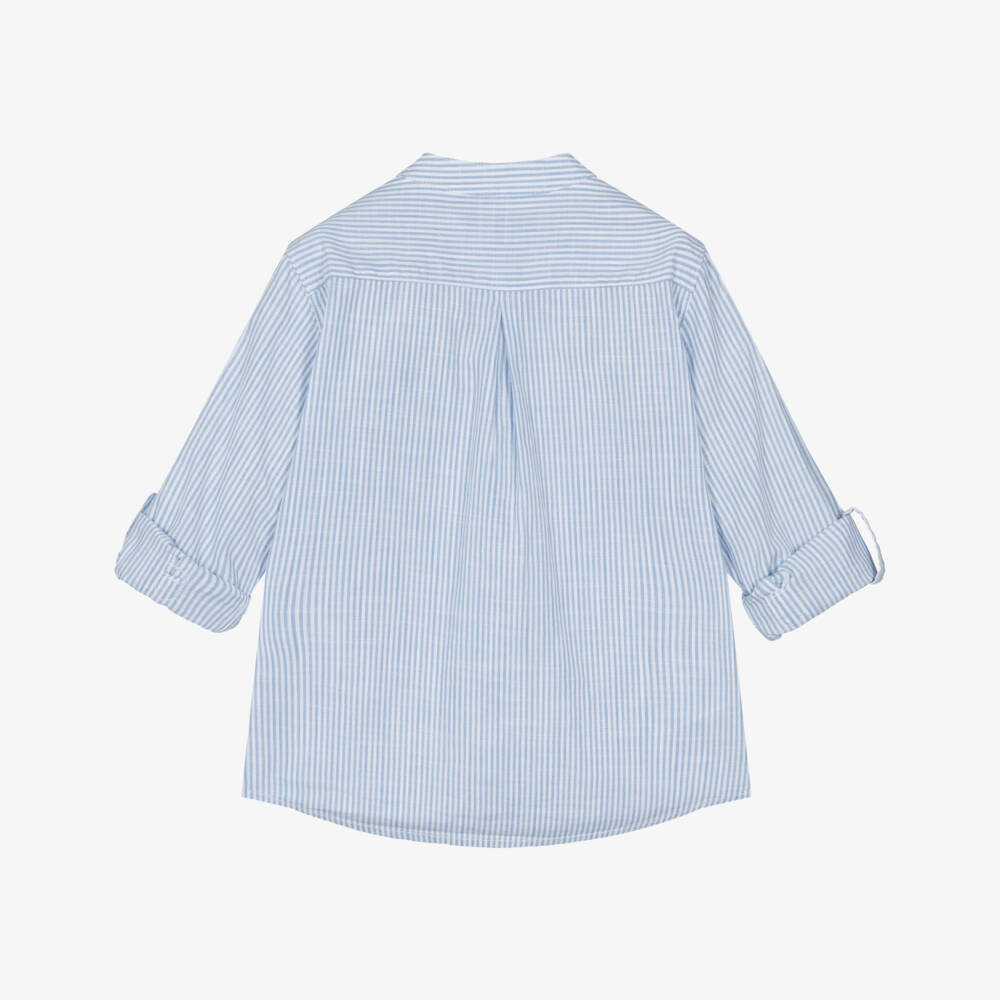 Mayoral-Boys Nautical Striped Cotton Top | Childrensalon Outlet