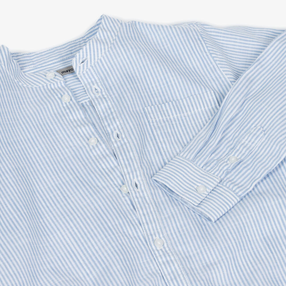 Mayoral-Boys Nautical Striped Cotton Top | Childrensalon Outlet