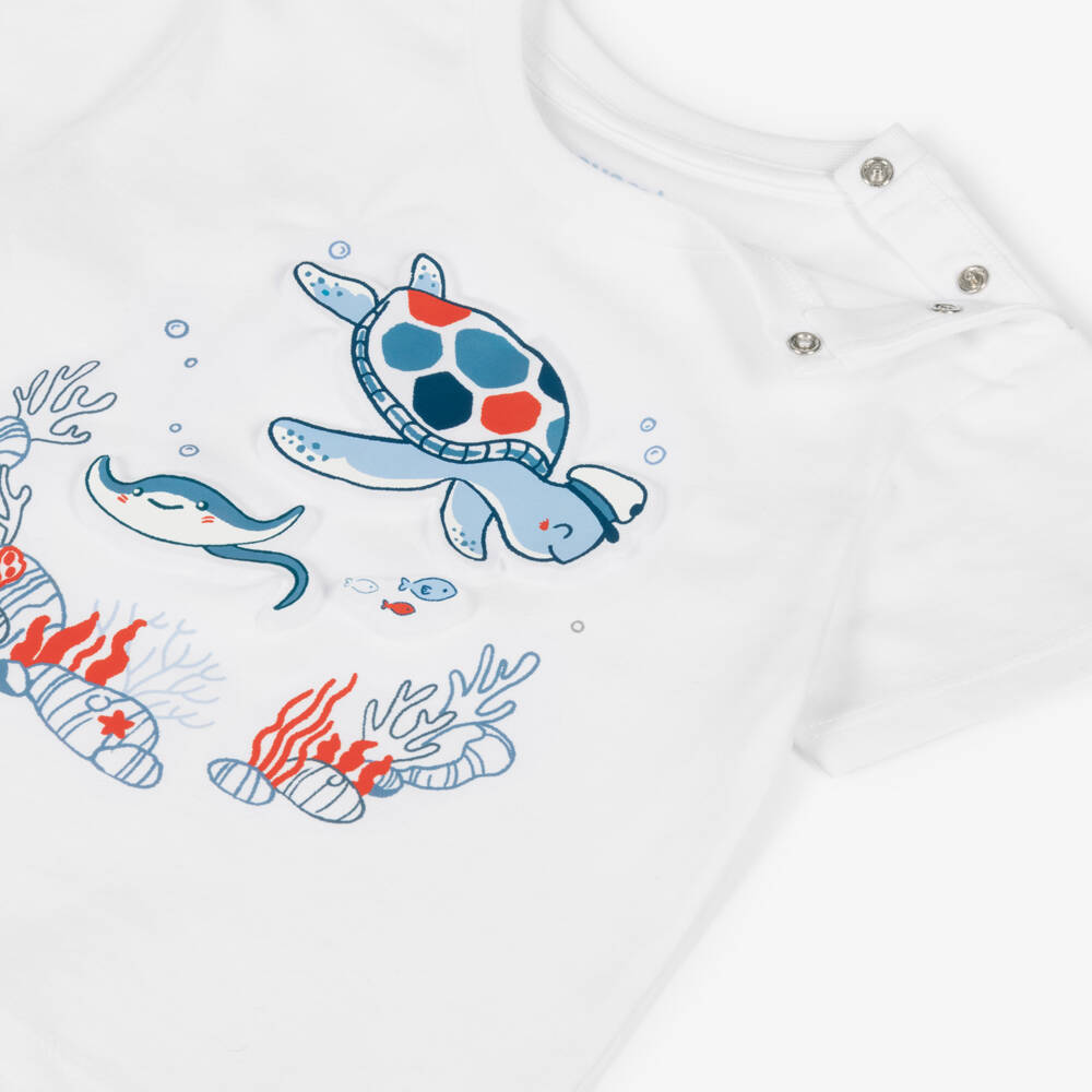 Mayoral-Boys Nautical White & Navy Set | Childrensalon Outlet