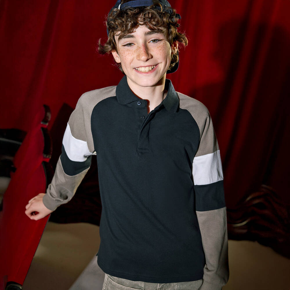 Mayoral Нукутаваке-Рубашка поло синий и серый для мальчиков | Childrensalon Outlet