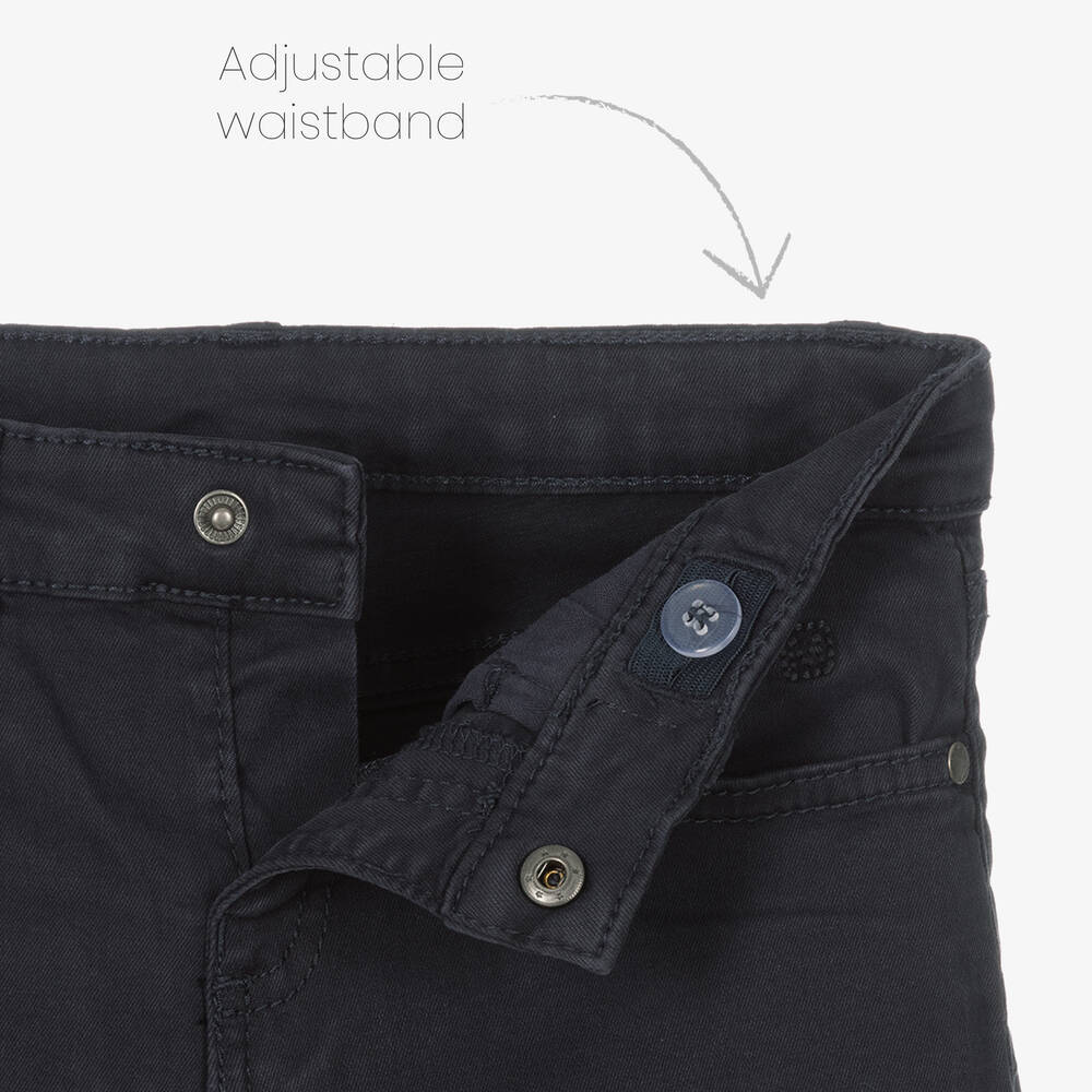 Mayoral-بنطلون تشينو قطن مستدام تويل لون كحلي للأولاد | Childrensalon Outlet