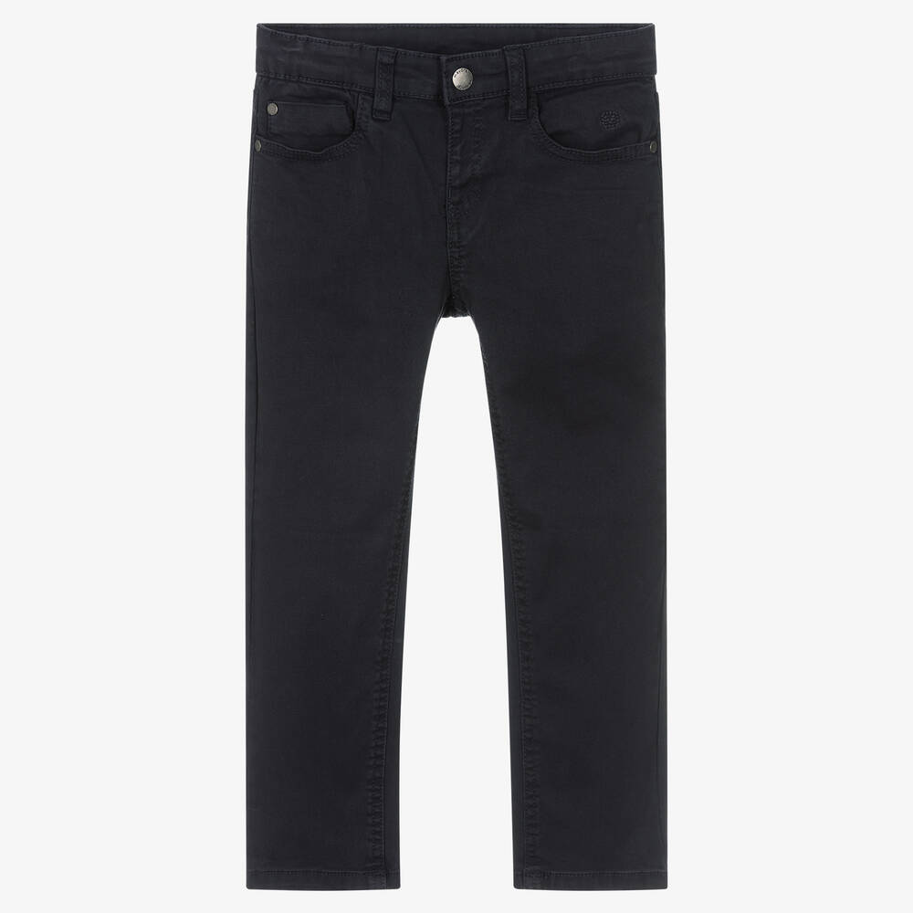 Mayoral - Boys Navy Blue Chino Trousers | Childrensalon