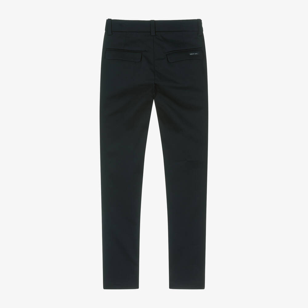 Mayoral Нукутаваке-Boys Navy Blue Cotton Chino Trousers | Childrensalon Outlet