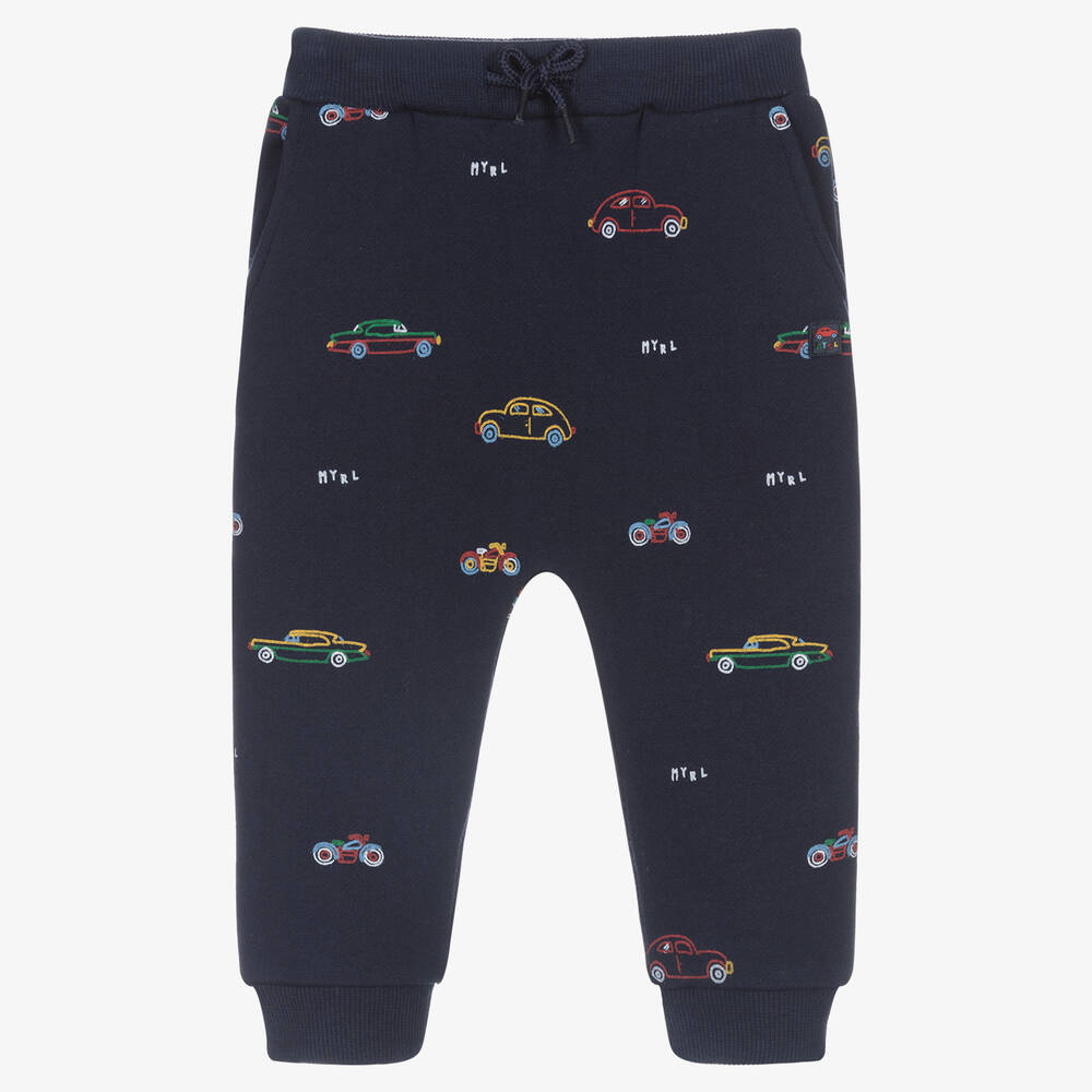 Mayoral - Pantalon de jogging bleu marine en coton Garçon | Childrensalon