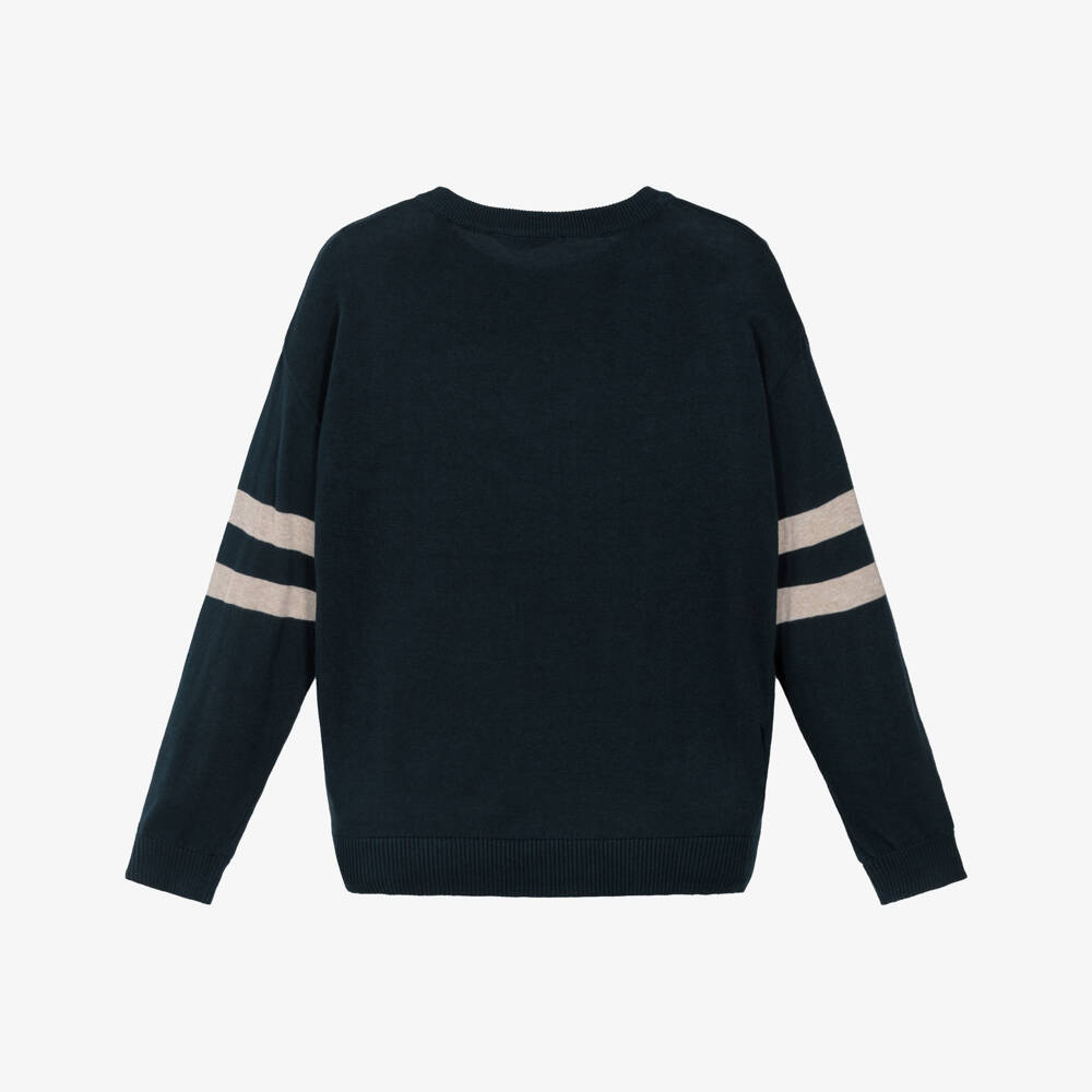 Mayoral Nukutavake-كنزة قطنية مخططة زرقاء للأولاد | Childrensalon Outlet