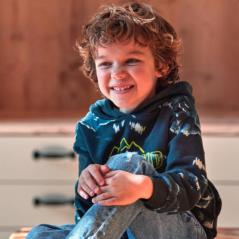 Boys navy blue sweatshirt shop