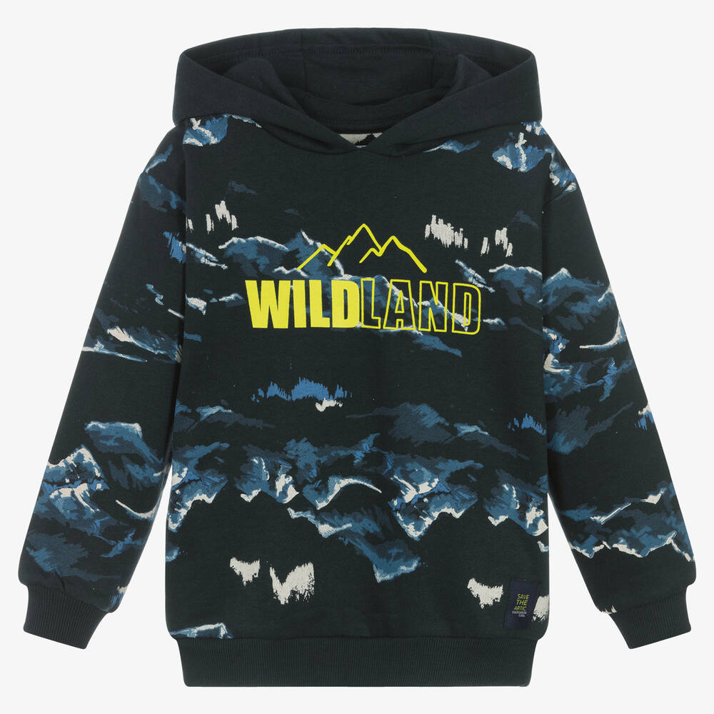 Mayoral - Sweat à capuche bleu Wildland Garçon | Childrensalon