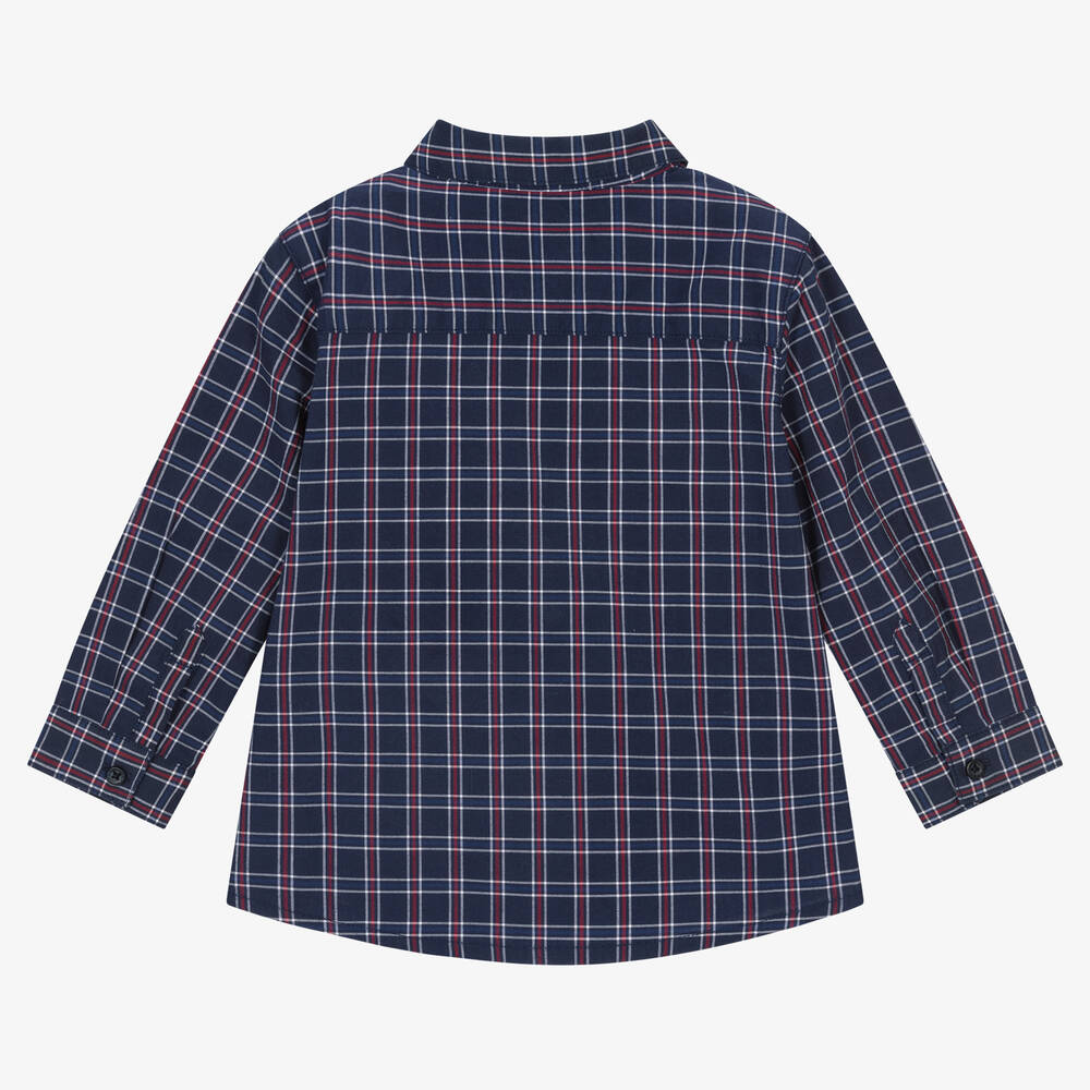 مايورال-قميص أطفال ولادي قطن مستدام بيكيه لون كحلي | Childrensalon Outlet