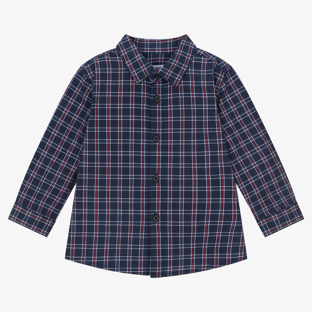 Mayoral - Chemise bleue en coton Garçon | Childrensalon