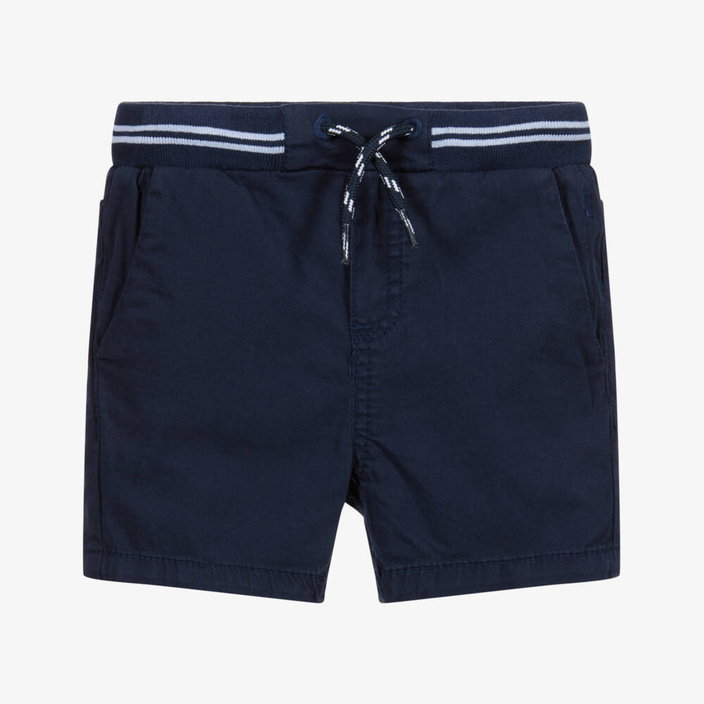 Mayoral-شورت أطفال ولادي قطن تويل لون كحلي | Childrensalon Outlet