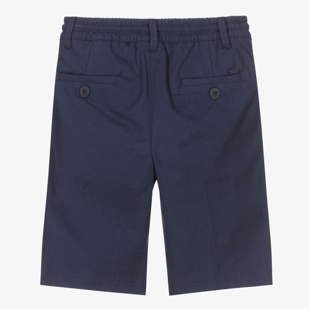 Mayoral Nukutavake Short bleu marine en coton Garcon Childrensalon Outlet