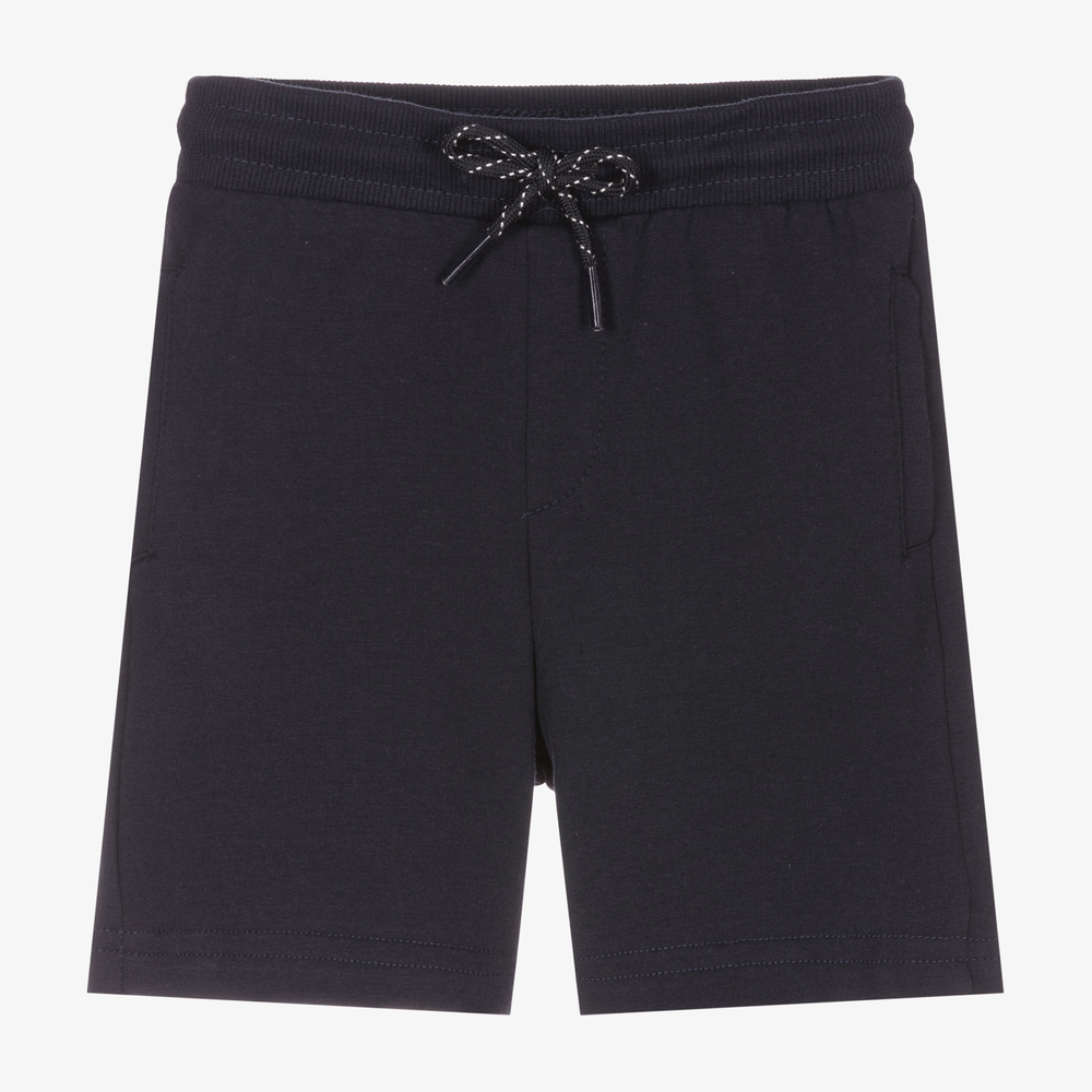 Mayoral-Boys Navy Blue Cotton Shorts | Childrensalon Outlet