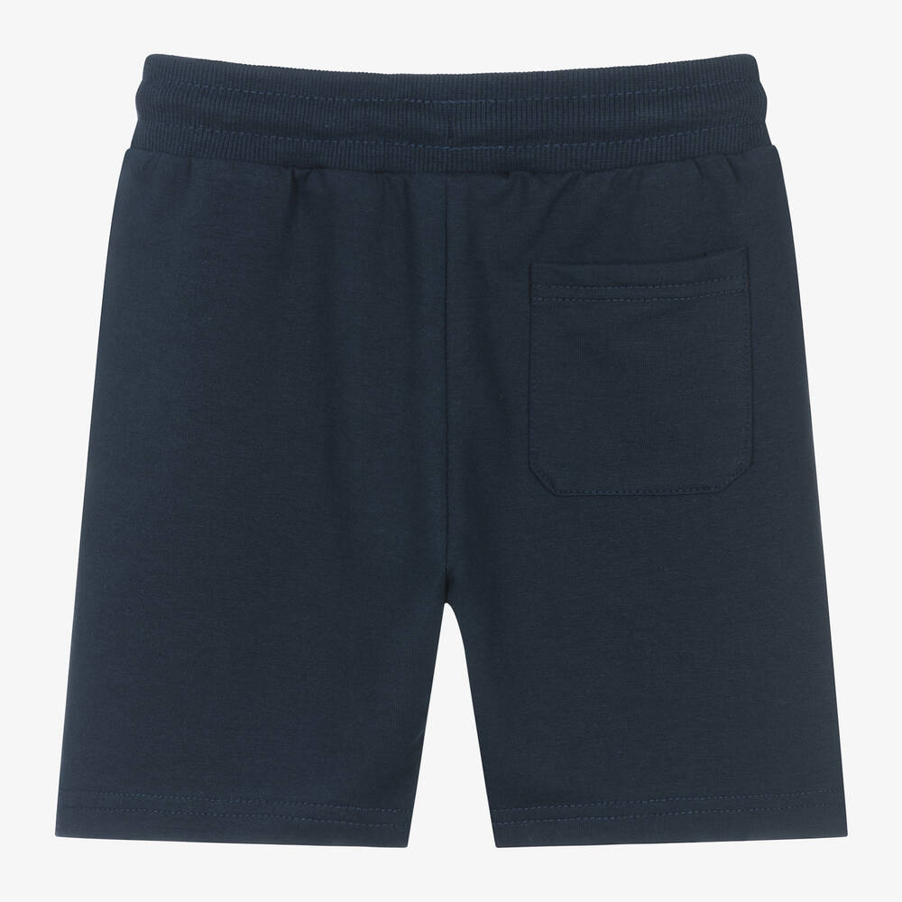 Mayoral-Boys Navy Blue Cotton Shorts | Childrensalon Outlet