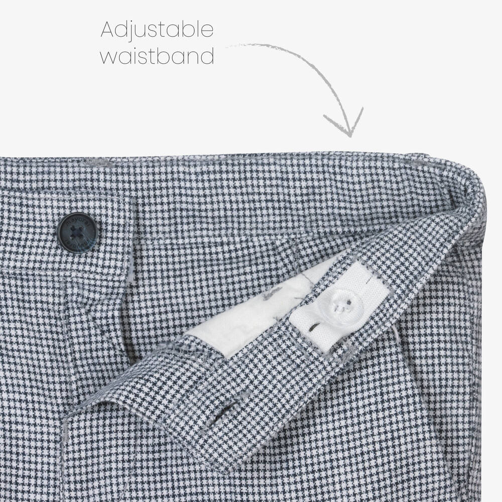 Mayoral-Boys Navy Blue Cotton Shorts Set | Childrensalon Outlet