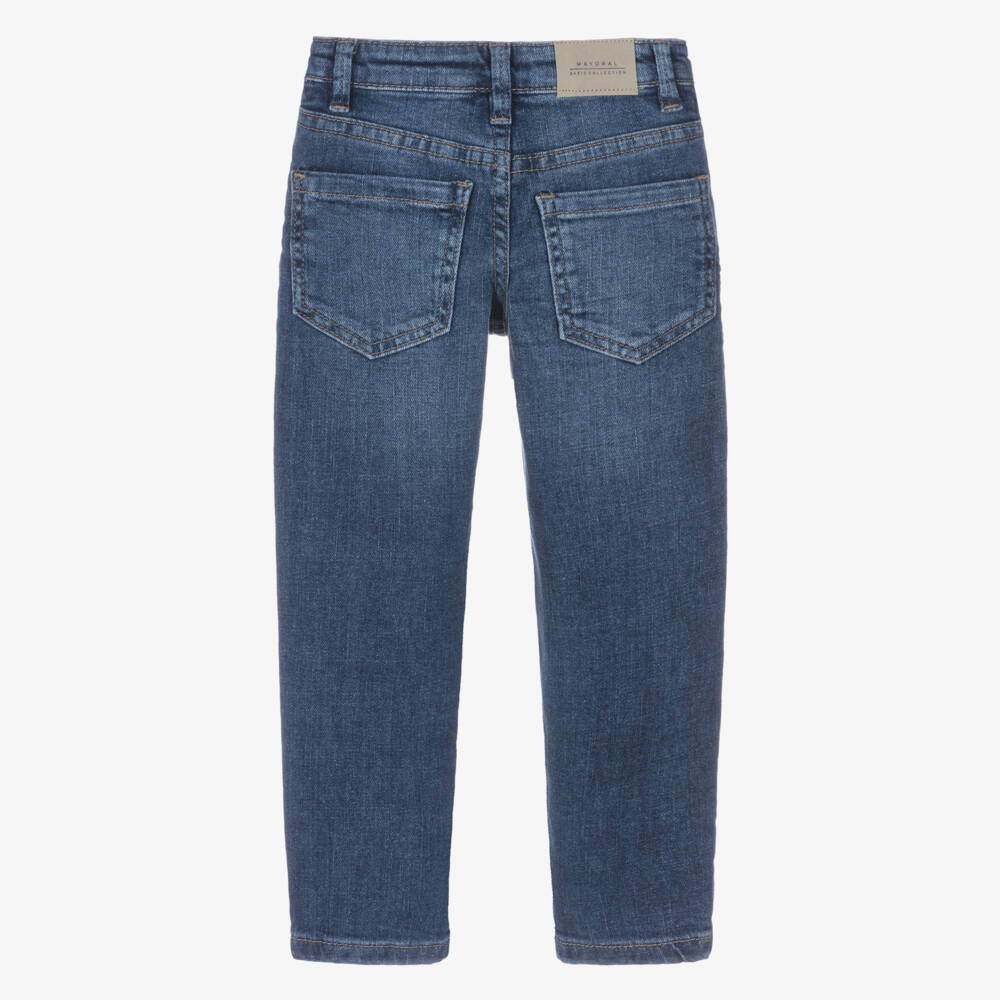 Mayoral-Boys Navy Blue Denim Jeans | Childrensalon Outlet
