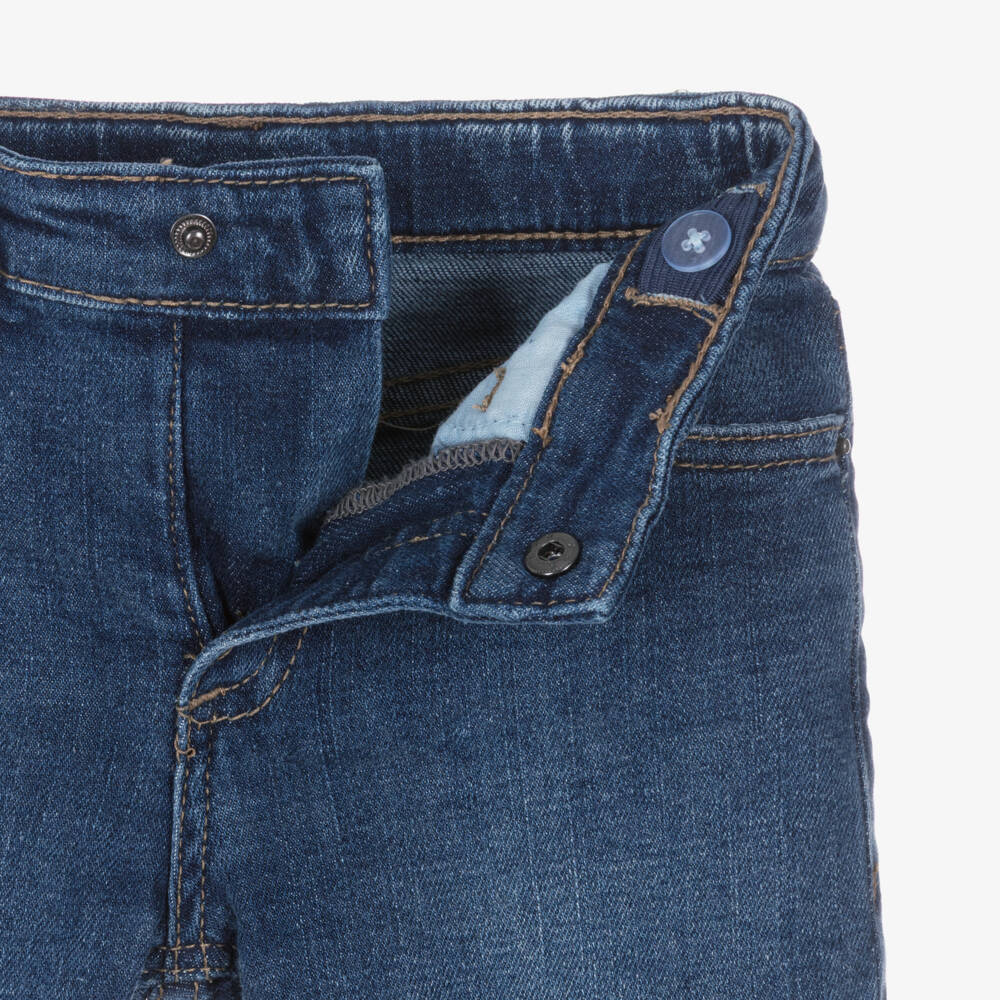 Mayoral-Boys Navy Blue Denim Jeans | Childrensalon Outlet