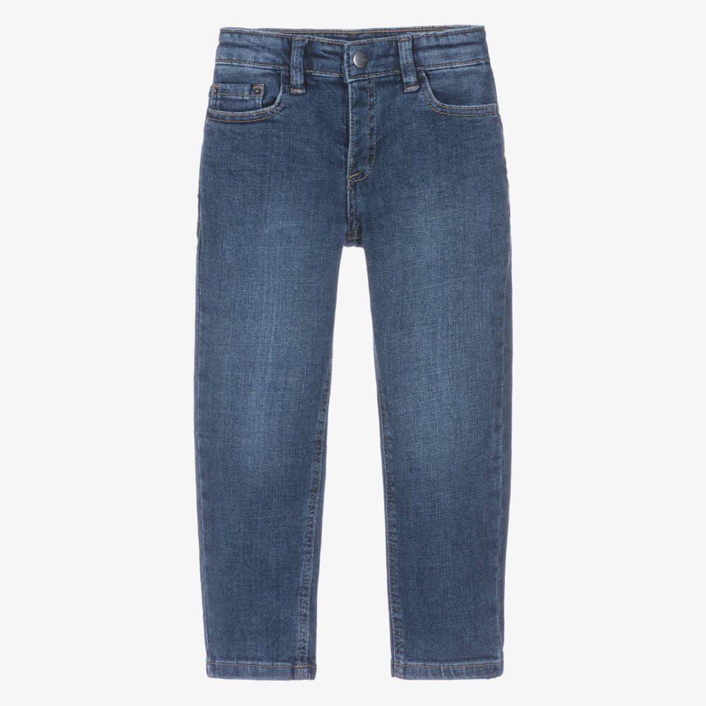Mayoral-Boys Navy Blue Denim Jeans | Childrensalon Outlet