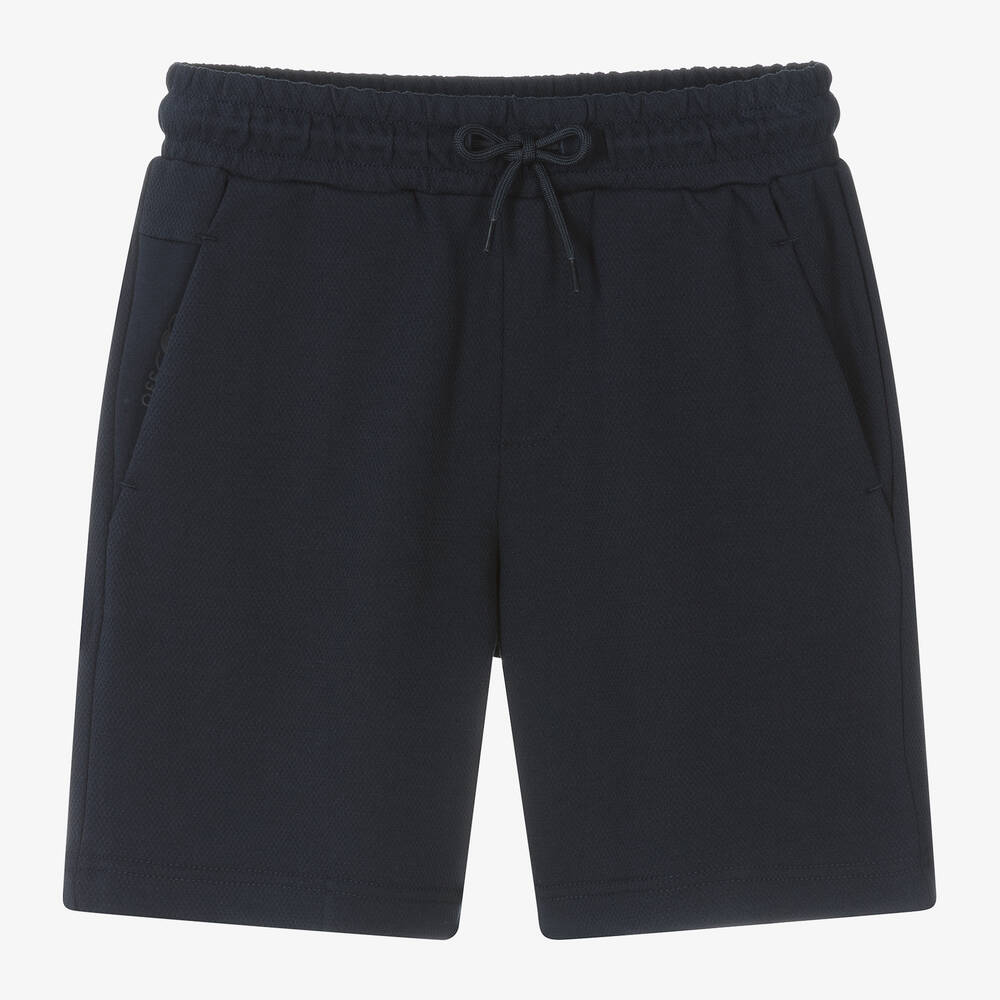 Mayoral Nukutavake-Boys Navy Blue Drawstring Shorts | Childrensalon Outlet