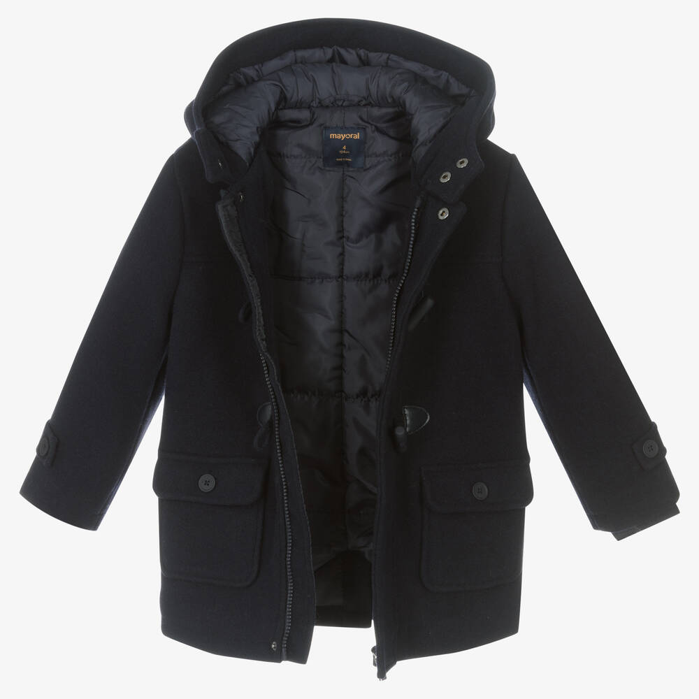 Boys black discount duffle coat