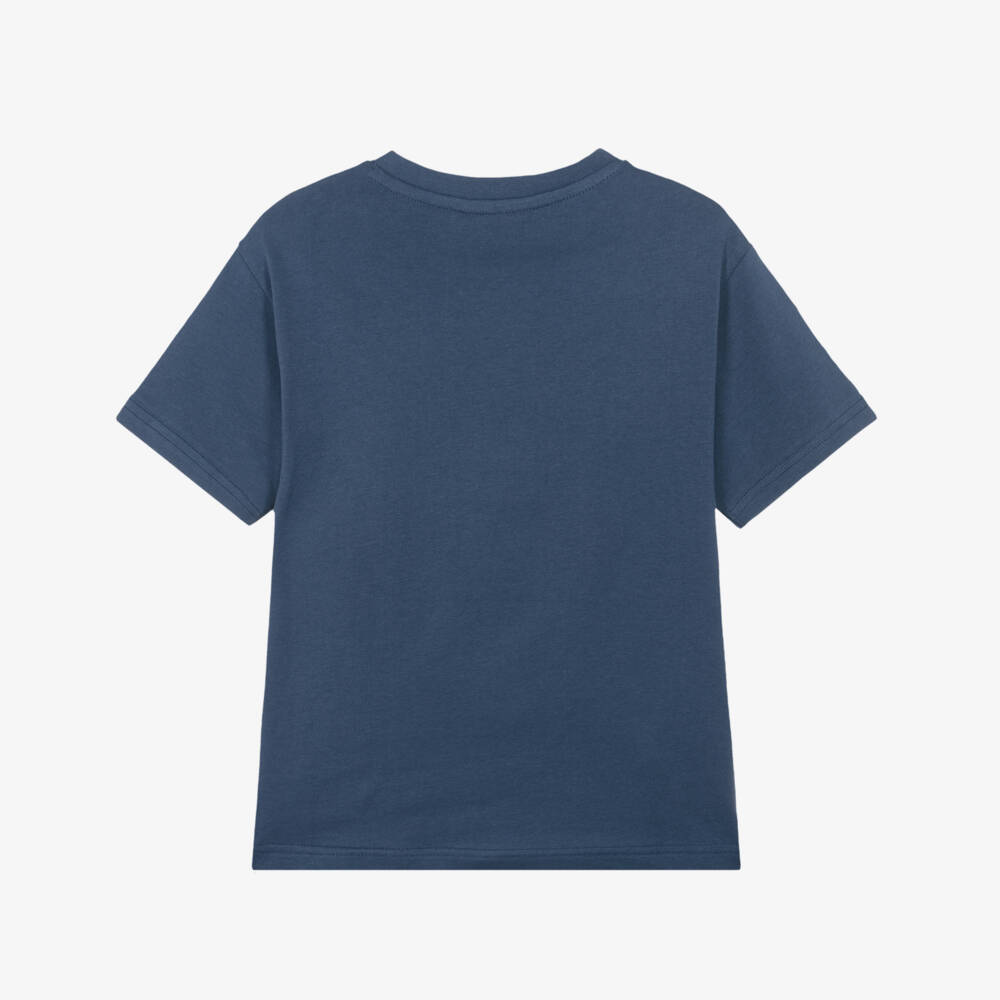 Mayoral Nukutavake-Boys Navy Blue Graphic T-Shirt | Childrensalon Outlet