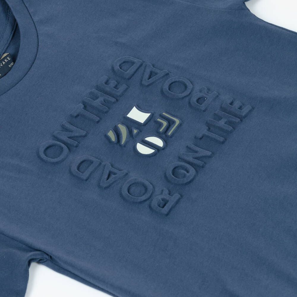Mayoral Nukutavake-Boys Navy Blue Graphic T-Shirt | Childrensalon Outlet