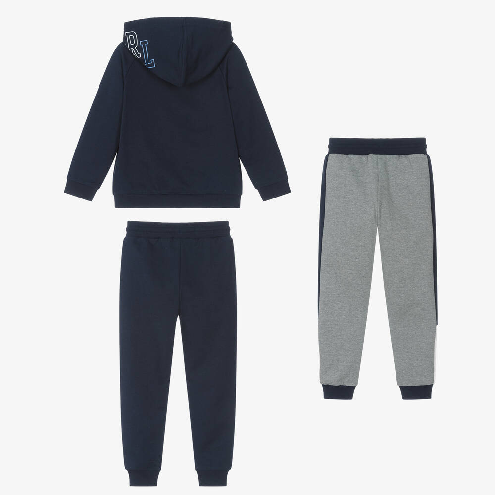 Mayoral-Boys Navy Blue & Grey Tracksuit Set | Childrensalon Outlet