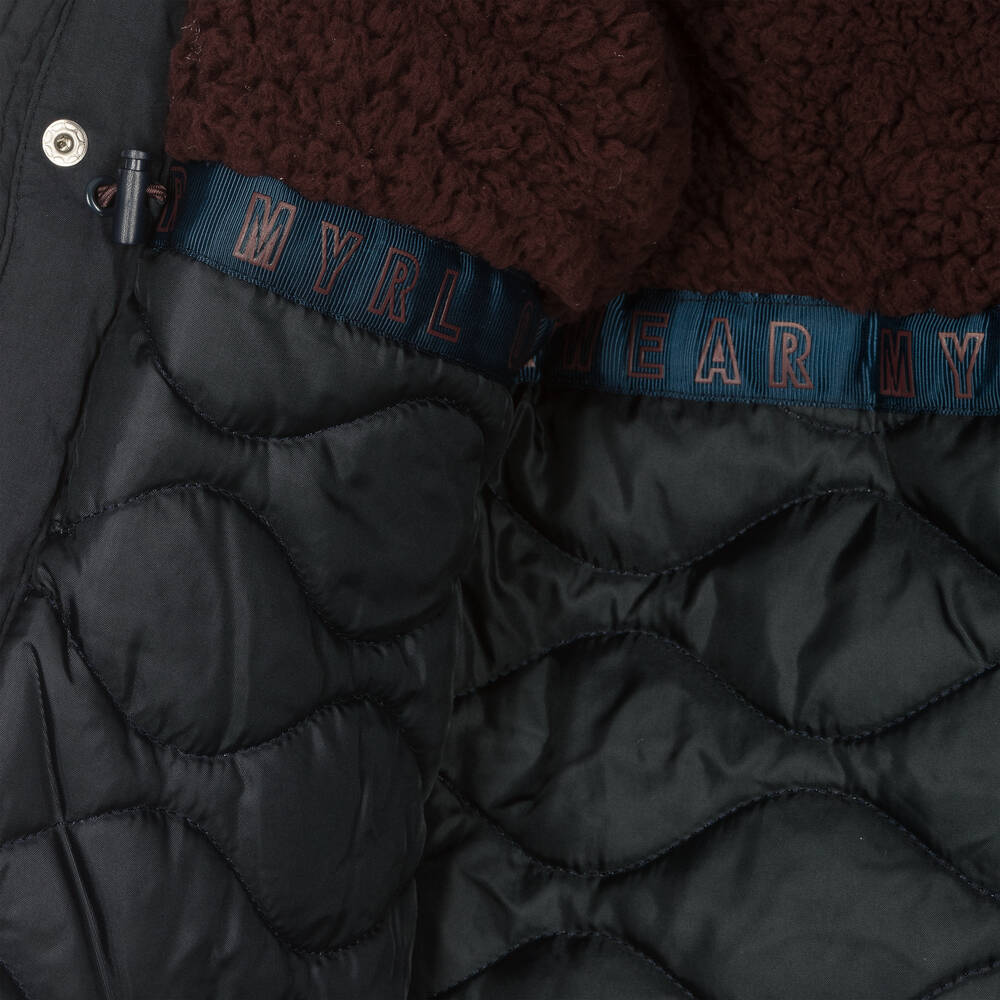 مايورال-معطف هودي لون كحلي للأولاد | Childrensalon Outlet